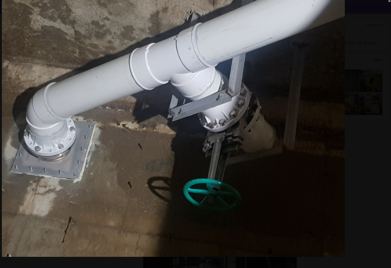 Pipe connection and valve installation from Saongwon Won denitrification tank to 2 aeration tank [첨부 이미지2]
