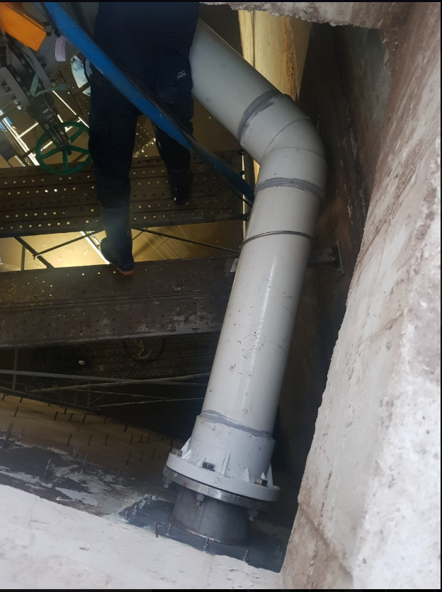 Pipe connection and valve installation from Saongwon Won denitrification tank to 2 aeration tank [첨부 이미지4]