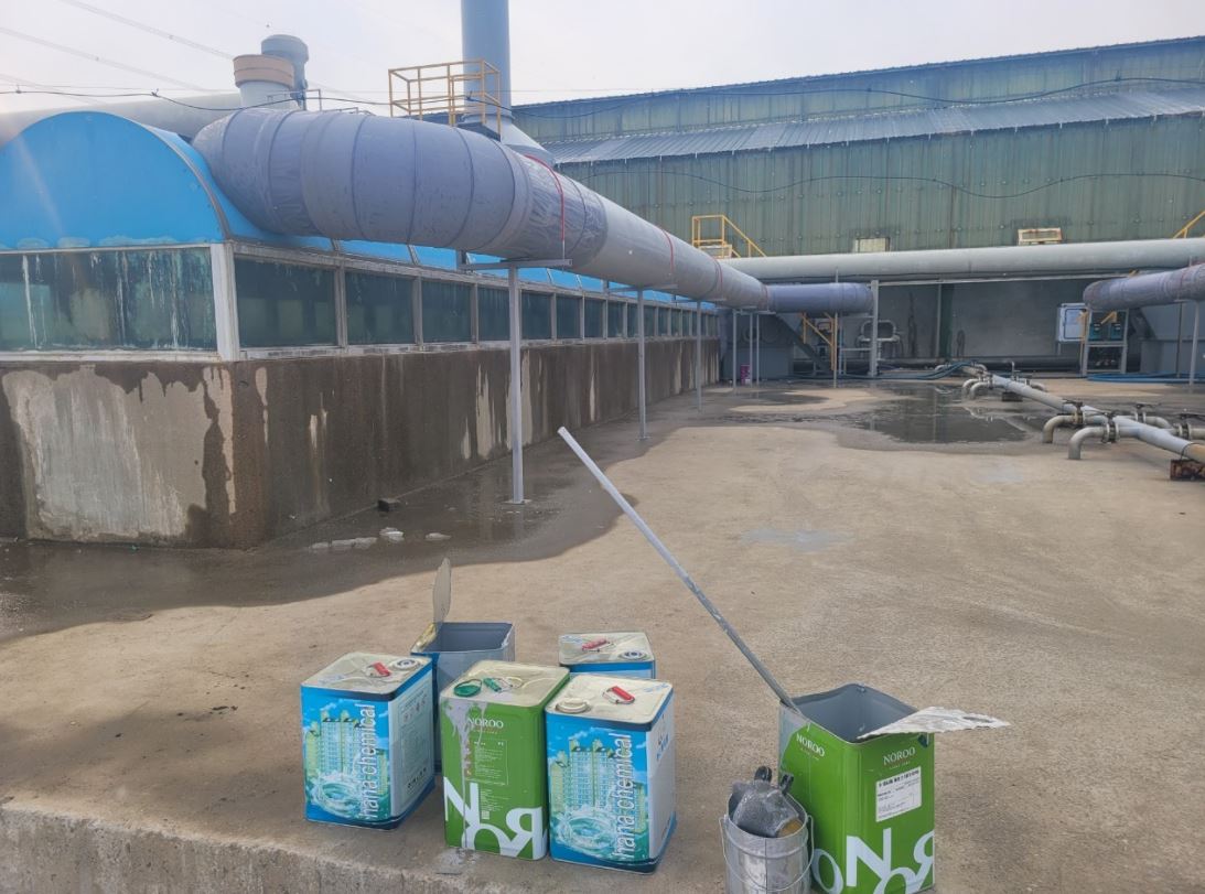 the FRP coating work and planning complete the duct work [첨부 이미지3]